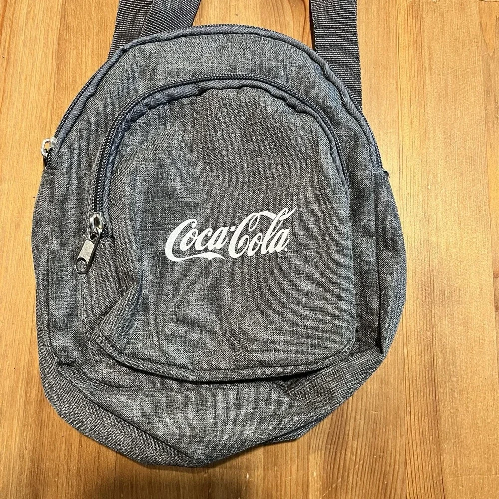 NWOT COCA-COLA Crossbody Bag Shoulder Pouch Gray